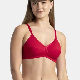Jockey Wirefree Non Padded Cotton Medium Coverage Cross Over Everyday Bra-1242-picture-19