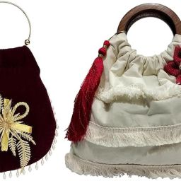 Women Red, Gold, White, Pink, White Potli-image-95