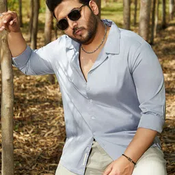Instafab Plus Men Comfort Opaque Casual Shirt-image-11