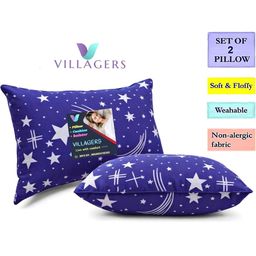 VILLAGERS Unisex Blue Pillows-image-83