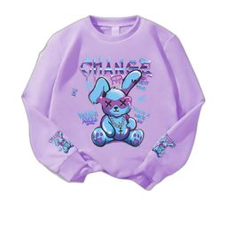 Joggers Park Kids-Unisex Purple Cotton Sweatshirts-image-84