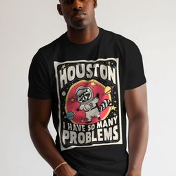 OUTLAWS Typography Printed Round Neck Cotton T-shirt-image-76