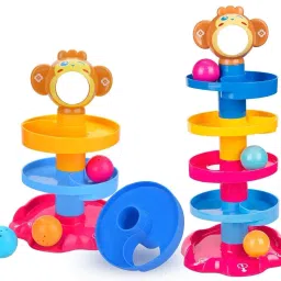 5 Layer Ball Drop and roll Swirling Tower for Baby and Toddler Toys-21