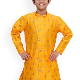 BAESD Boys Embroidered Thread Work Jacquard Kurta-19