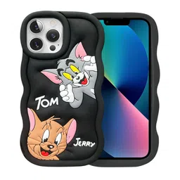 CASE CREATION Cartoon Characters Printed iPhone 15 Plus Bumper Case Mobile Accessories-8