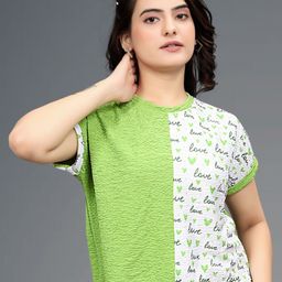 VGHCFASHION Women Printed Pockets T-shirt-image-53
