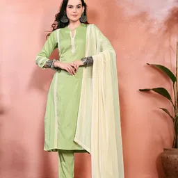 Sangria Panelled Kurta & Trouser With Dupatta-image-17