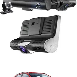 maties 170Degree/3 Lens/Wide Angle Car Camera DVR/G-Sensor Dashcam-123 Black LCD-picture-45