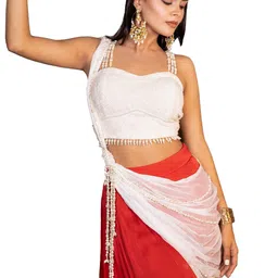 THE BEHRUZ THEORY Embroidered Chikankari Ready to Wear Lehenga & Blouse With Dupatta-picture-41