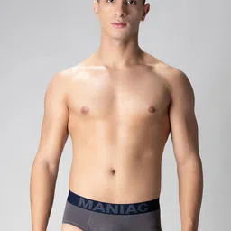 Maniac Cotton Mid Rise Basic Briefs MN24-COTN-GREY-BRIEF-S-picture-10