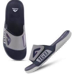 Adda Men Printed Rubber Sliders-image-96