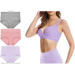 Diving Deep Women Pack of 3 Cotton Assorted Hipster Briefs-picture-14