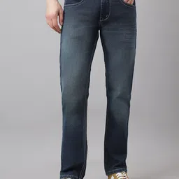 Richlook Men Comfort Slim Fit Mildly Distressed Heavy Fade Stretchable Jeans-image-45