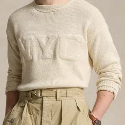 Polo Ralph Lauren Self Designed Natural NYC Cotton-Linen Sweater-image-32