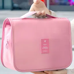 Aura Pink Set of 1 Water Resistant Makeup Organiser Organisers-32