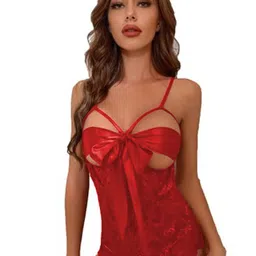 VAGHBHATT Women Net Baby Doll-image-9