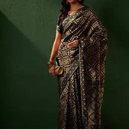 DIVASTRI Woven Design Zari Banarasi Saree-image-71