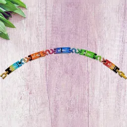 Dynamic Retail Global Men Multi-Coloured Link Bracelet-13
