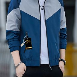 Men Colorblock Casual Jacket-image-66