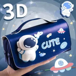 TRENDING NEW ARRIVAL FLIPKART RECOMMENDED HEAVY QUALITY MADE IDEAL FOR BOYS&GIRL 3D DECOMPRESSION BABY ASTRONAUT THEME PENCIL CASE STATIONARY FOR SCHOOL CLASSES Art EVA Pencil Box-31