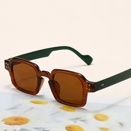 AUGEN Unisex Brown Lens & Brown Wayfarer Sunglasses with-picture-35