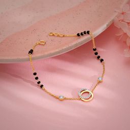 GIVA Women Gold Aditi Diamond Mangalsutra Bracelet-picture-45