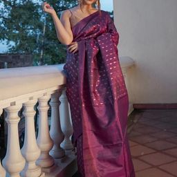 zinzraa Woven Design Zari Art Silk Designer Saree-image-74