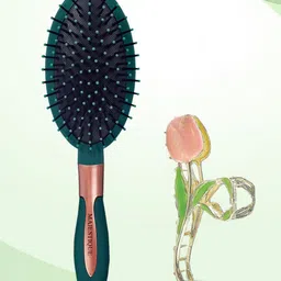 MAJESTIQUE Girls Detangle Brush Lily Clutcher Combo-18