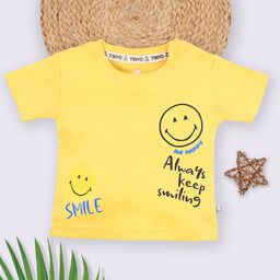 YK X Tinyo Infant Boys Smiley Printed Pure Cotton T-shirt-image-32