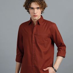 SILISOUL Men Classic Opaque Casual Shirt-image-10