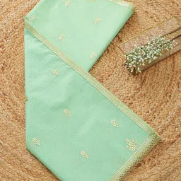 Soch Floral Embroidered Thread Work Silk Shimmer Dupatta-picture-22