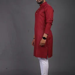 BAESD Boys Mandarin Collar Straight Kurta image 3