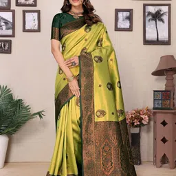 Shriyangan Zari Pure Silk Kanjeevaram Saree-image-20