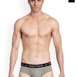 Nautica Pack of 2 High Breathability Mid-Rise Basic Briefs N_BLBF01-BLK/NGRY-picture-39