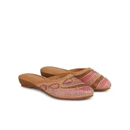 Simplex Footwear Women Embellished Round Toe Mules-image-36