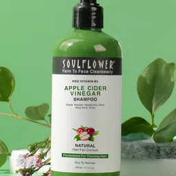 Soulflower Pro Vitamin B5 Herbal Apple Cider Shampoo-300ml-16
