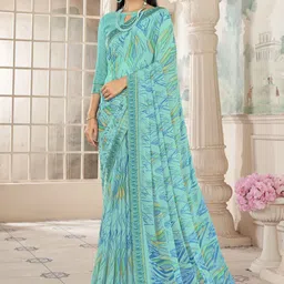 KALINI Poly Chiffon Bagh Saree-15