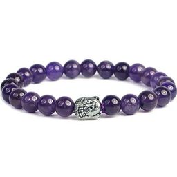 VIBESLE Unisex Amethyst Multistrand Bracelet-image-69
