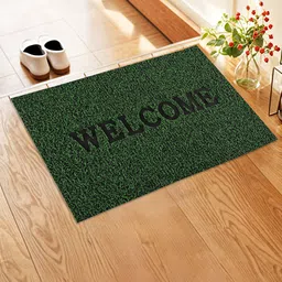 Kuber Industries Green Printed Anti Slip Doormats-30