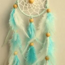 Wall Hangings Feather Wind Chimes for Car Bedroom Handmade Home Decorative Items Feather Dream Catcher-image-1