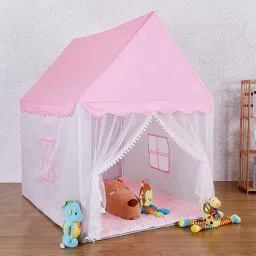 Water Proof Kids Play Tent House for 10 Year Old Girls and Boys pink queen house-image-42