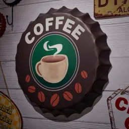 eazywagon Brown Metal Coffee Wall Decor-picture-36
