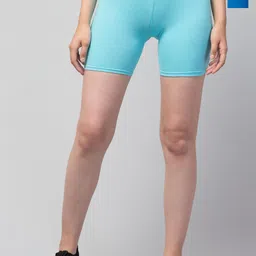 Attire Zone Women Pack of 2 Skinny Fit Low-Rise Moisture Absorbent Cycling Sports Shorts-image-96
