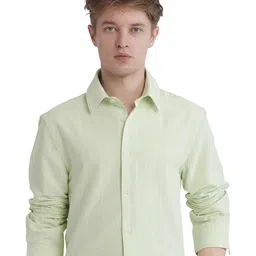 RARE RABBIT Men Comfort Opaque Striped Casual Shirt-image-66