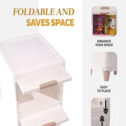 Kuber Industries White Set of 5 Regular Multi-Utility Organisers image 5
