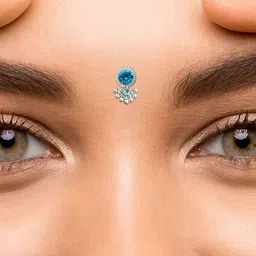 Comet Busters 9-Pcs Traditional Designer Bindi - Silver image 4