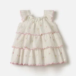 Giggles by Babyshop Girls Floral Printed Gathered Or Pleated A-Line Knee Length Dress-image-23