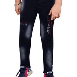 KUNDAN Boys Printed Light Fade Mid-Rise Stretchable Jeans-image-79