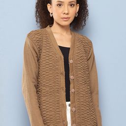 BAESD Women Woollen Long Sleeves Cardigan-image-40