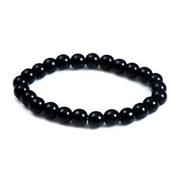 SANKALAN CREATIONS Black Artificial Stones Studded Elasticated Bracelet-image-68